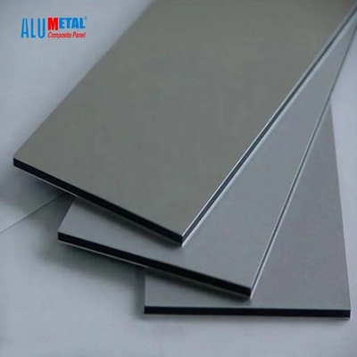 Alumetal Brushed Vật liệu xây dựng Nội thất Tường ACP Tấm trang trí Màu mờ