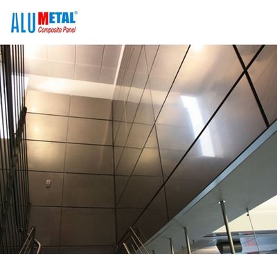 Tấm ốp trang trí bằng nhôm tổng hợp 1000MM PE Tấm thép không gỉ 6mm FEVE