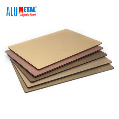 Tấm kim loại tổng hợp nhôm 600mm 0,06mm Tấm acp cho tường chống vi khuẩn