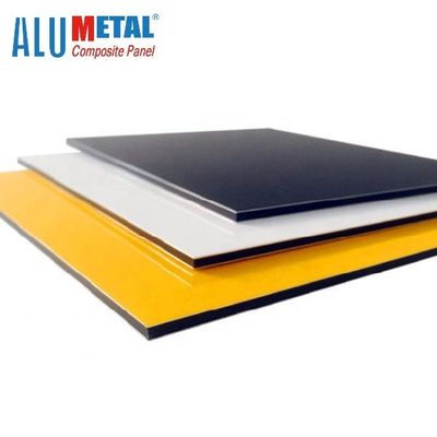 Tấm nhôm tổng hợp chống cháy 0,4MM 1250mm PE Tấm Acp sơn đen AA3003