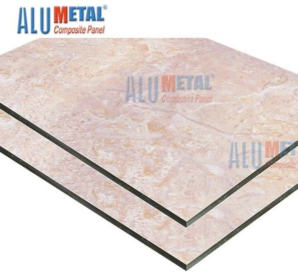 2440mm Anodized Marble Aluminium Composite Panel Tấm Acp Tấm nhôm 7mm màu trắng