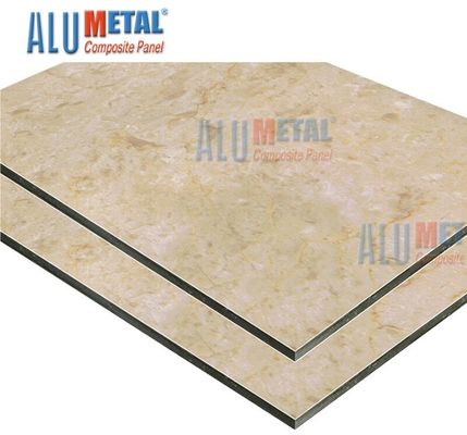 2440mm Anodized Marble Aluminium Composite Panel Tấm Acp Tấm nhôm 7mm màu trắng