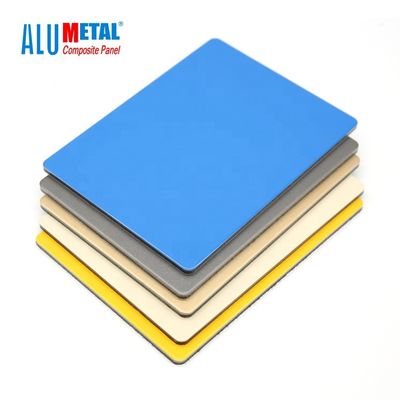 Bảng điều khiển tổng hợp nhôm PVDF ngoài trời Vật liệu bề mặt chải 4mm