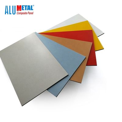 Tấm pin tổng hợp nhôm PVDF 4mm kháng khuẩn Tấm acp 1250mm Vật liệu xây dựng