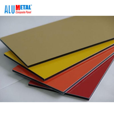 Tấm bảng tổng hợp nhôm PVDF 1220x2440mm chải 5mm AA1100