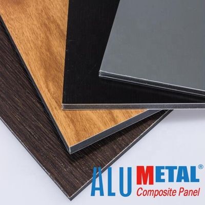 Bảng điều khiển phức hợp nhôm PE 5800mm In ACP Tấm hỗn hợp nhôm đen 2mm