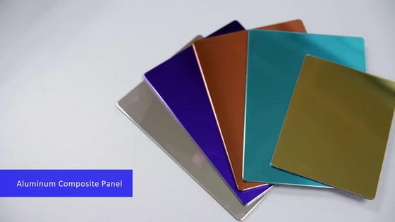 Tấm trần nhôm composite 1570mm 3mm Tấm Acp vàng cho nội thất 5800mm