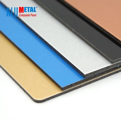 6mm Dibond 1500 X 4000mm PE Bảng điều khiển hỗn hợp nhôm tấm Sandwich Nano chống cháy