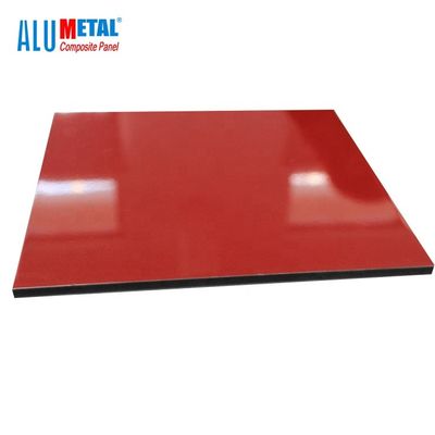 Tấm nhựa tổng hợp nhôm PE mặt tiền 0,5mm Anodized Bề mặt chống cháy Tấm acp 2mm