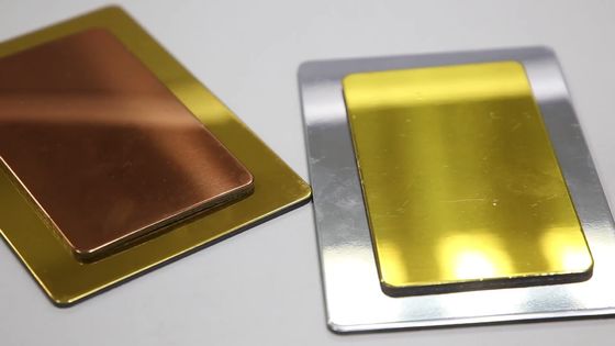 Tấm nhôm tổng hợp gương 4mm 5086 Anodized Tấm vàng 1570mm