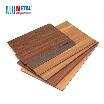 Tấm nhôm tổng hợp bằng gỗ 4mm 5800mm Tấm vách ngăn nhôm tấm FEVE