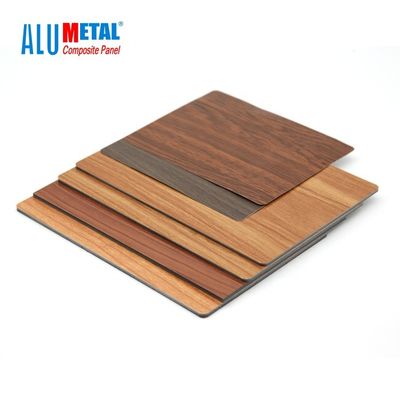Tấm nhôm tổng hợp bằng gỗ 4mm 5800mm Tấm vách ngăn nhôm tấm FEVE