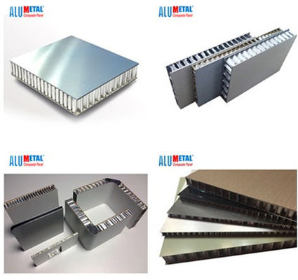 Bảng điều khiển tổ ong bằng nhôm 4 X 8 500mm 10000mm Biển 4mm Sandwich Panel SGS