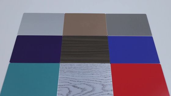 Tấm nhôm tổng hợp chống cháy kiến ​​trúc B1 0,50mm Lớp phủ PVDF 3000mm