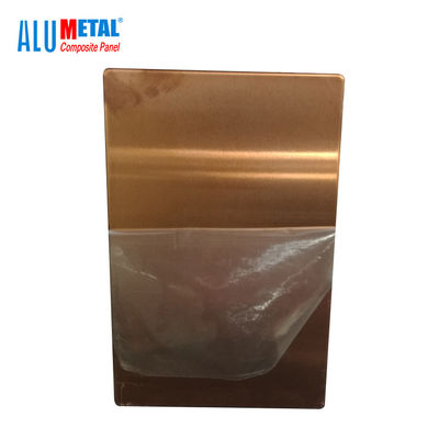 800mm 3200mm Bảng điều khiển hỗn hợp nhôm chải ngoài trời bằng đồng thau kết thúc Odm