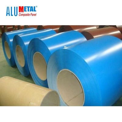 FEVE H12 A1060 Cuộn nhôm tráng 2500MM Trailer Roof Coil 1mm