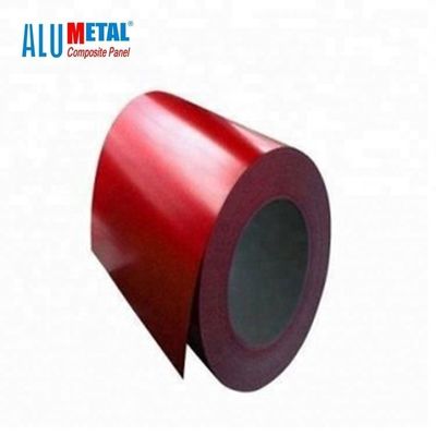 Màu 8011 2500MM Cuộn nhôm tráng PVC Cuộn nhôm trang trí 0.06MM