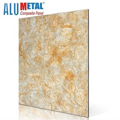 Nacreous Crossbond Marble Aluminium Composite Panel 0,05mm 5800mm Chống tĩnh điện