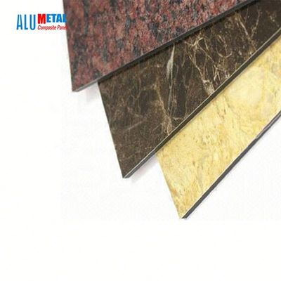 5mm 1570mm Đá cẩm thạch Tấm nhôm tổng hợp bên ngoài Tấm tường bên ngoài Lớp phủ PVDF