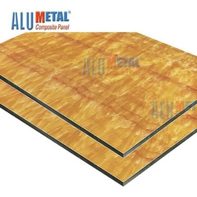Tấm ốp tường bằng gỗ nhựa 0,08mm 6mm Tấm ốp nhôm nhựa tổng hợp bên ngoài Odm