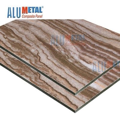 Tấm ốp tường bằng gỗ nhựa 0,08mm 6mm Tấm ốp nhôm nhựa tổng hợp bên ngoài Odm