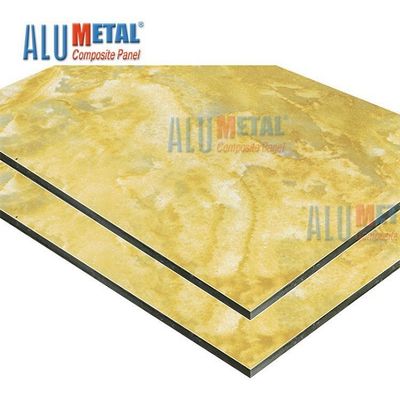 Nacreous Crossbond Marble Aluminium Composite Panel 0,05mm 5800mm Chống tĩnh điện