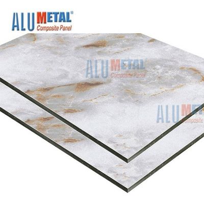 Tấm ốp tường bằng đá cẩm thạch LDPE 0.70mm PE Tấm ốp tường Acp Nano 2440mm