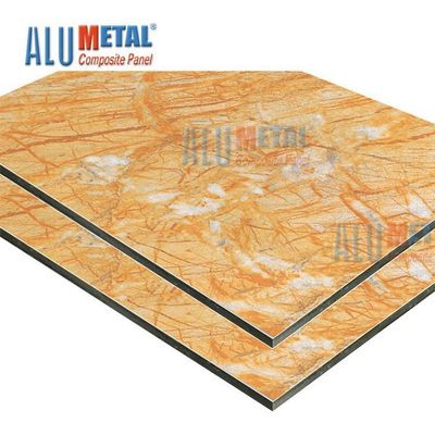 Tấm ốp tường bằng đá cẩm thạch LDPE 0.70mm PE Tấm ốp tường Acp Nano 2440mm