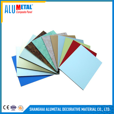 Bảng điều khiển phức hợp nhôm PVDF 4mm ngoài trời để ốp tường