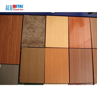 Tường bên ngoài Tấm nhôm tổng hợp bằng gỗ 3mm được tái chế