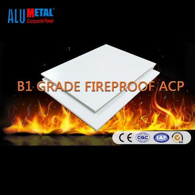 Tấm nhôm composite 6mm chống cháy lớp B1 Tấm tường nhôm trang trí