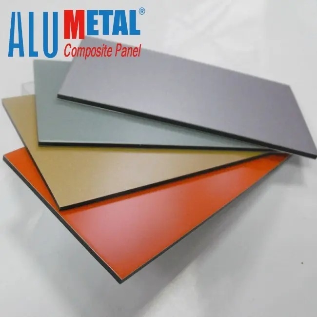 Alumetal 2mm 3mm 4mm 5mm 6mm ACM Tấm ốp nhôm Alucobond ACP Tấm 4x8 Tấm ốp tường tổng hợp