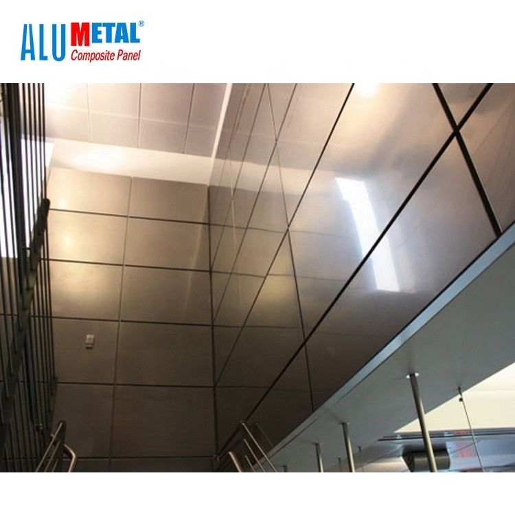 Tấm ốp trang trí bằng nhôm tổng hợp 1000MM PE Tấm thép không gỉ 6mm FEVE