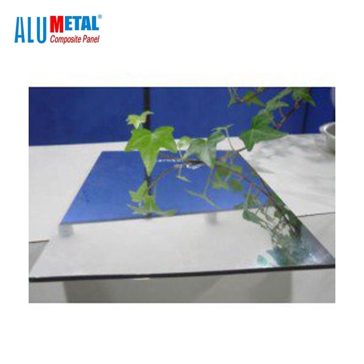 Tấm nhôm tổng hợp gương LDPE AA3003 Tấm acp uốn cong 2440mm B1 FR