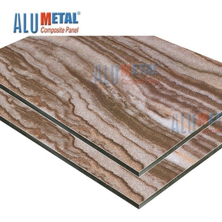 Tấm ốp tường bằng gỗ nhựa 0,08mm 6mm Tấm ốp nhôm nhựa tổng hợp bên ngoài Odm